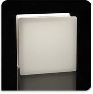 Brique de verre carrée - PREMIERE : OPAL PLAIN - Pittsburgh Corning - lisse / isolante