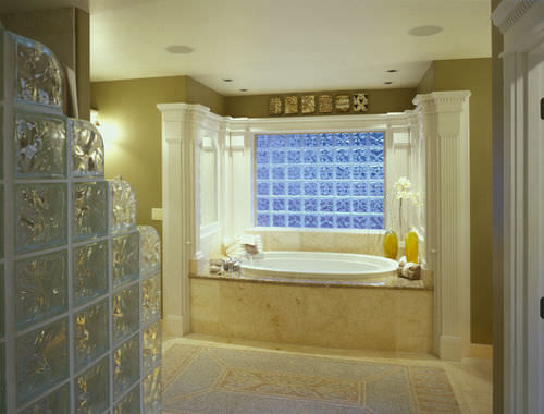 Brique de verre courbe - ENDCURVE® FINISHING UNIT : DECORA® & ICESCAPES® - Pittsburgh Corning - structure
