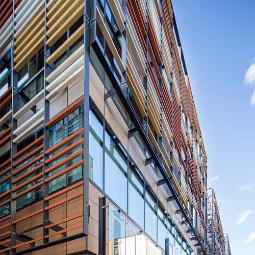 Brise-soleil en céramique - B-5X5  - Tempio - pour façade / pour fenêtre / vertical