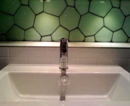 Mosaïque en verre - 3D WATERCUBE : WATCU-BD - EVERSTONE - 3D / d'intérieur / de salle de bain