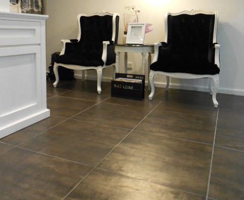Carrelage en grès cérame - ANTIQUE SILVER - EVERSTONE - poli / d'intérieur / de sol