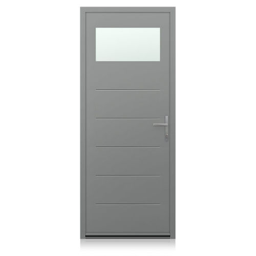 Porte d'entrée - KL-PS 13 - K-Line - en aluminium / en acier / battante
