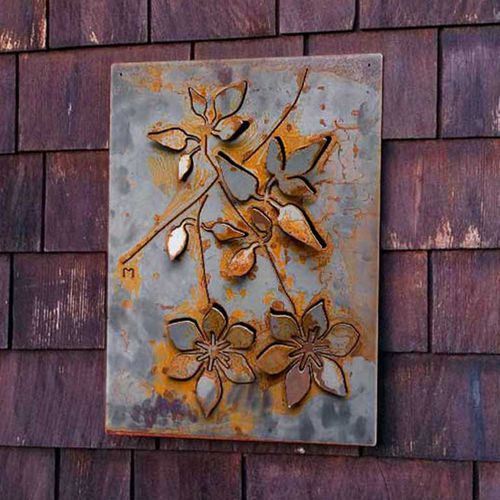 Panneau décoratif mural - CLEMATIS - Logical Space design - en aluminium / en acier / 3D