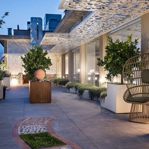 Claustra en aluminium - Logical Space design - en acier COR-TEN® / de terrasse