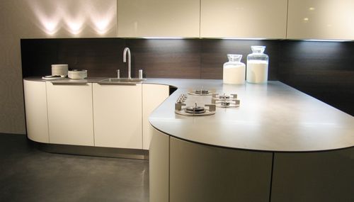 Plan de travail en acier inox - 4MM - ABK InnoVent - de cuisine / à bords droits