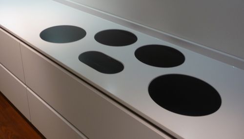 Table de cuisson à induction - ICI0401 - ABK InnoVent - 4 foyers / encastrable / avec commandes tactiles