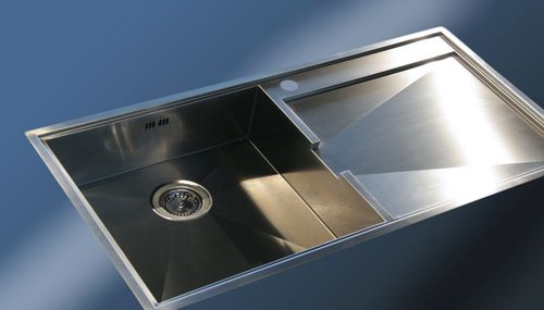 Évier 1 bac - c2BARL07 - ABK InnoVent - avec égouttoir / en inox / encastrable