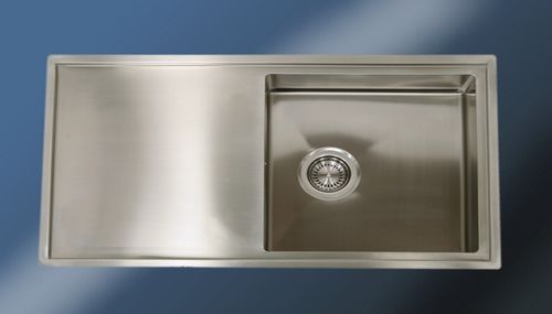 Évier 1 bac - C1BIN02 - ABK InnoVent - avec égouttoir / en inox / encastrable