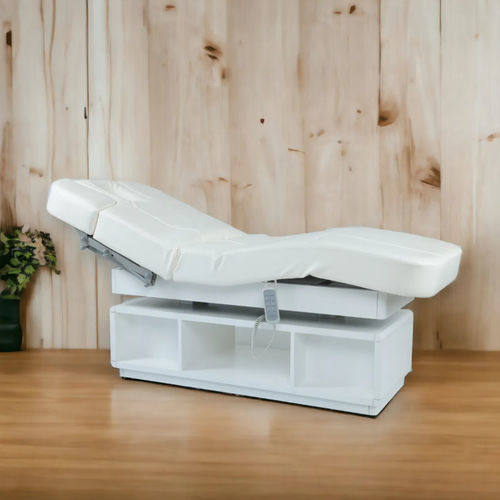 Table de massage électrique - MUSA - Iso Benessere® - en vinyle / en bois / avec rangement