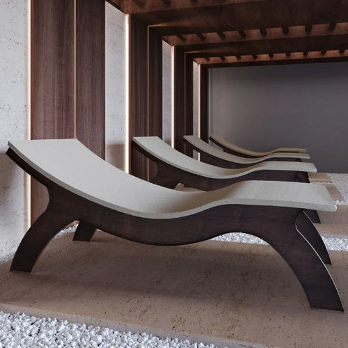 Chaise longue contemporaine - SAINT ANTHONY - Iso Benessere® - en bois / d'extérieur / 1 place
