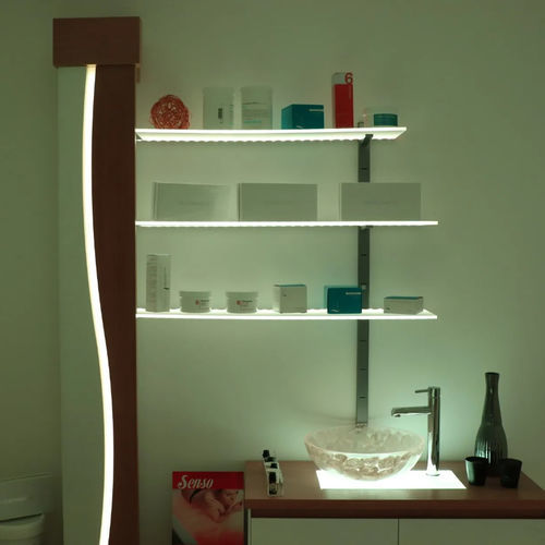 Étagère pour mur - LUMINA - Iso Benessere® - contemporaine / en bois / pour centre de spa