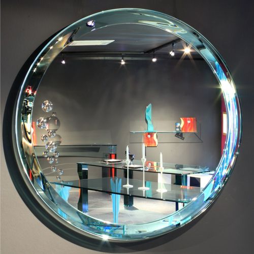 Miroir mural - HUBLOT - MIROITERIE PETITJEAN - contemporain / rond