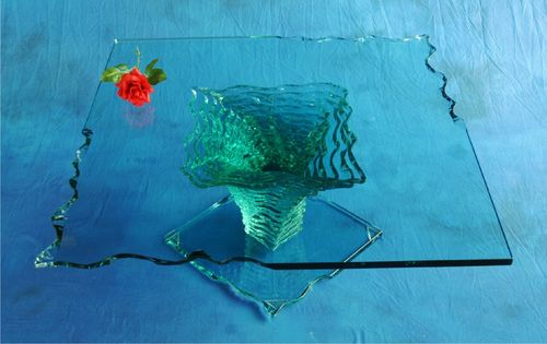 Table basse contemporaine - ATLANTIDE - MIROITERIE PETITJEAN - en verre / carrée / résidentielle