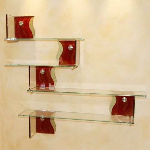 Étagère murale - MIROITERIE PETITJEAN - modulable / contemporaine / en verre