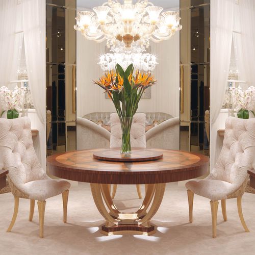 Table de style Provence - FRATELLI RADICE SRL - en bois / ronde