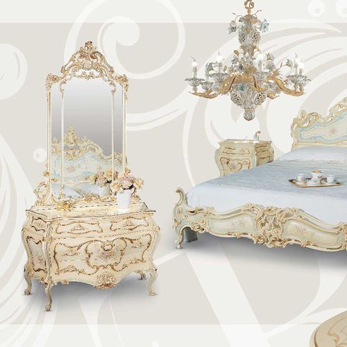Coiffeuse de style baroque - FRATELLI RADICE SRL - en bois laqué