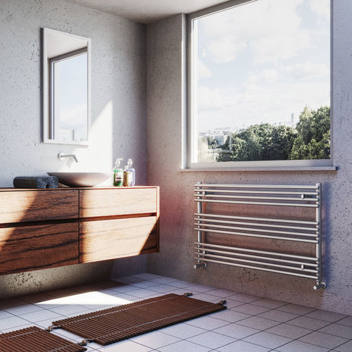 Radiateur sèche-serviettes électrique - LUGANO - Xo' by Metalform - à eau chaude / 501 w...750 w / 0...500 w
