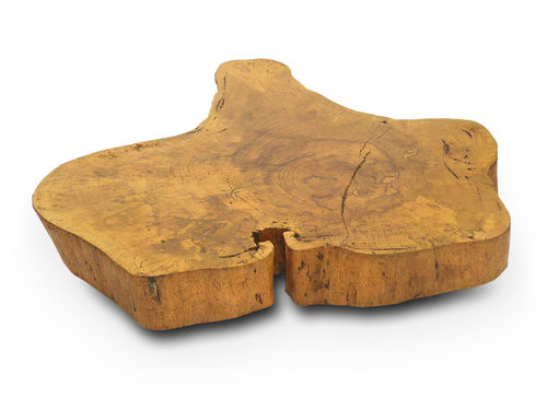Table basse contemporaine - FREE FORM CROSSCUT - Rotsen Furniture - en bois massif / en bois exotique / sur mesure