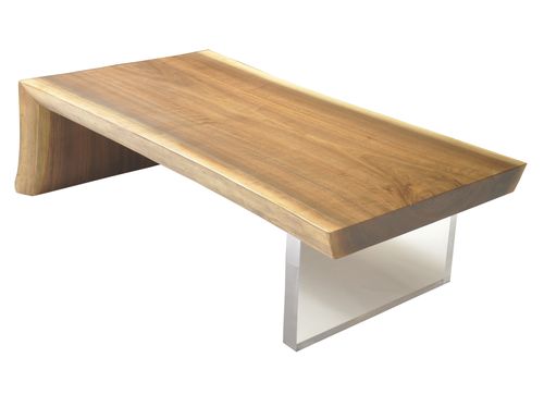 Table basse contemporaine - RAW EDGE WALNUT SLAB - Rotsen Furniture - en bois / rectangulaire / en matériaux de récupération