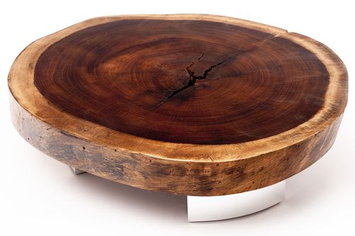 Table basse contemporaine - BOLACHA ALUMINIUM  - Rotsen Furniture - en bois / ronde / en matériaux de récupération