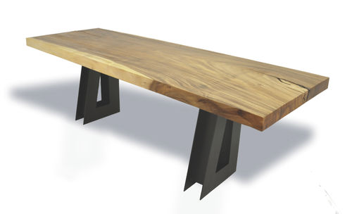 Bureau contemporain - SINGLE TAMBURIL SLAB - Rotsen Furniture - en bois
