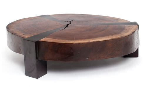 Table basse contemporaine - BOLACHA STAR  - Rotsen Furniture - en bois / ronde / en matériaux de récupération