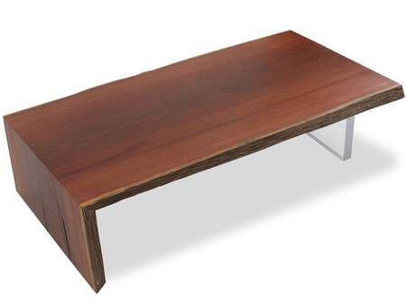 Table basse contemporaine - SOLID CUMARU WOOD - Rotsen Furniture - en bois / rectangulaire / en matériaux de récupération
