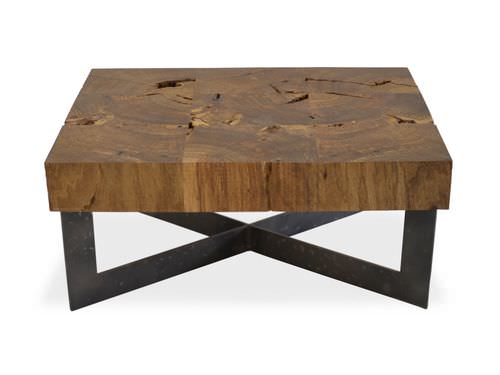 Table basse contemporaine - MOSAIC - Rotsen Furniture - en bois / carrée / en matériaux de récupération