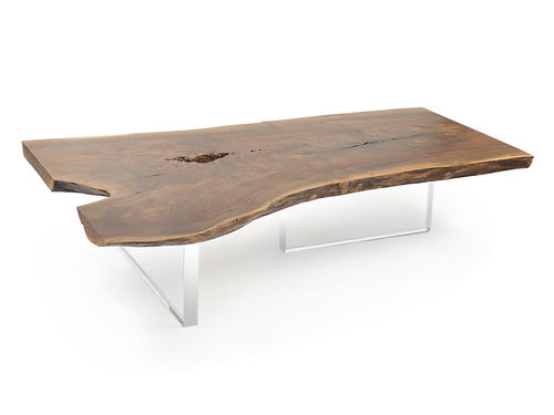 Table basse contemporaine - LIVE EDGE - Rotsen Furniture - en bois / en acrylique / pour hôtel