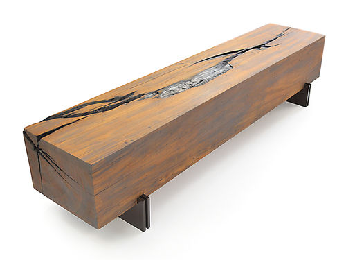 Table basse contemporaine - ITAUBA - METAL BASE - Rotsen Furniture - en bois / rectangulaire / pour hôtel