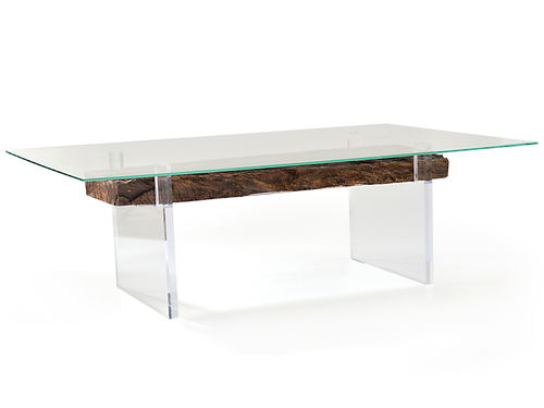 Table à manger contemporaine - OITIS - Rotsen Furniture - en bois / en verre / en acrylique