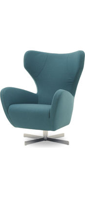 Fauteuil contemporain - GOLF - Machalke - en cuir / piètement étoile / pivotant