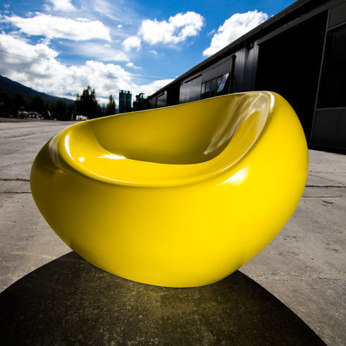Fauteuil urbain design organique - HAPPY - BELLITALIA - en pierre reconstituée / en pierre reconstituée / d'éco-conception