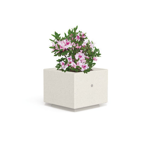 Jardinière en pierre reconstituée - DEMETRA F - BELLITALIA - carrée / modulable / avec réservoir