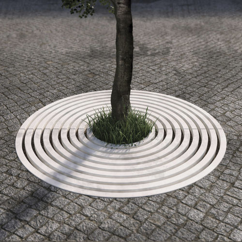 Grille d'arbre ronde - CIRCLE - BELLITALIA - en béton / ultra performant (BFUP)