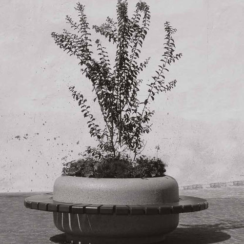 Jardinière en pierre reconstituée - Ø1220 + CIRCOLARE - BELLITALIA - ronde / avec banc intégré / avec réservoir
