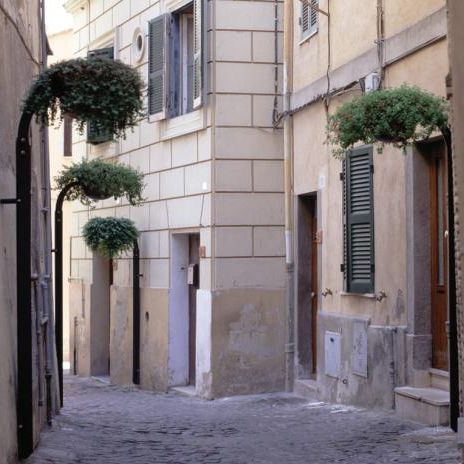 Jardinière en cuivre - STELO  - BELLITALIA - en acier galvanisé / ronde / suspendue