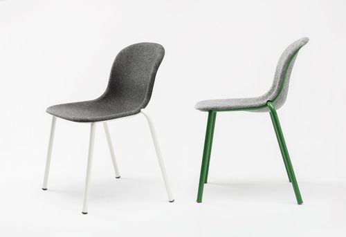 Chaise contemporaine - LJ 2 - De Vorm - d'intérieur / en PET / en feutre