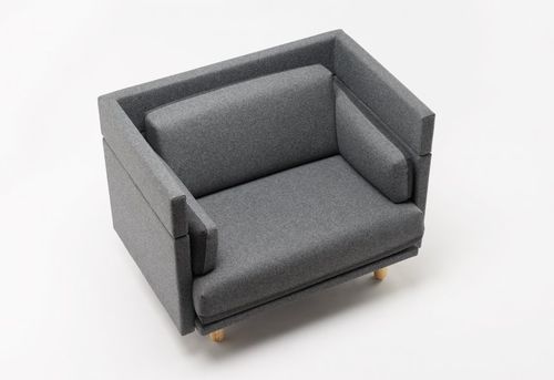 Fauteuil contemporain - ARNHEM - De Vorm - en tissu / avec dossier haut / pour établissement public