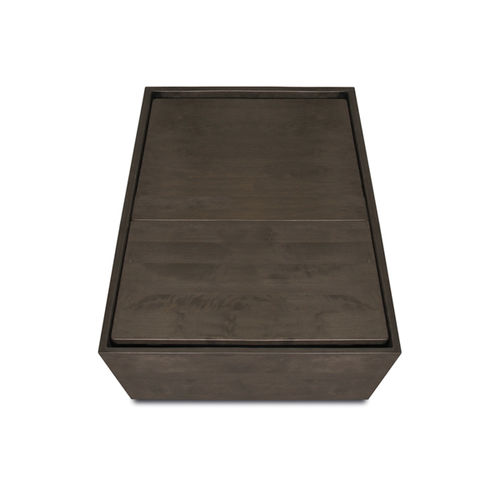Table de chevet contemporaine - ETERNITY - Nonjetable - en bouleau / en bois teinté / avec piètement en bouleau