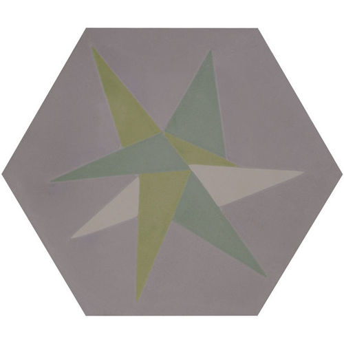 Carreau de ciment en ciment - FREE HEX - Granada Tile - d'intérieur / d'extérieur / de sol