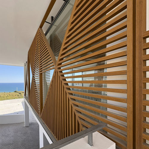 Façade en bois - Grupo GUBIA - résistant aux intempéries / personnalisable / beige
