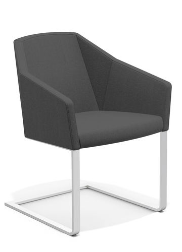 Chaise visiteur contemporaine - PARKER IV - Casala - d'intérieur / en tissu / avec piètement en acier