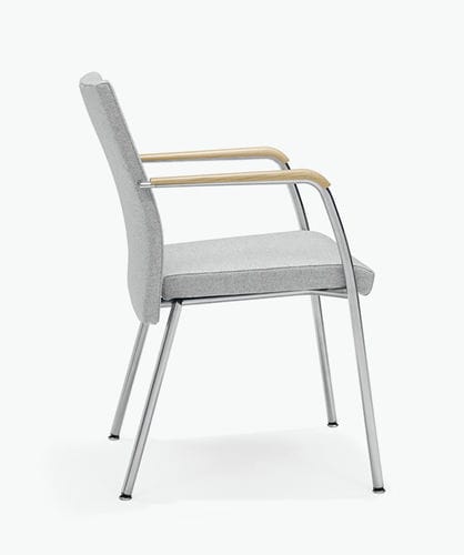 Chaise de conférence contemporaine - IRIS - Casala - d'intérieur / en tissu / avec piètement en métal