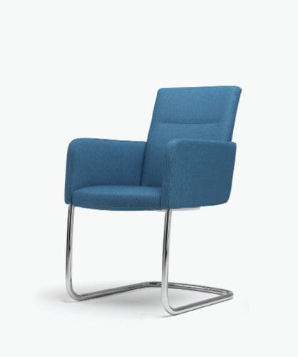 Chaise visiteur contemporaine - LEON II - Casala - d'intérieur / en tissu / en métal