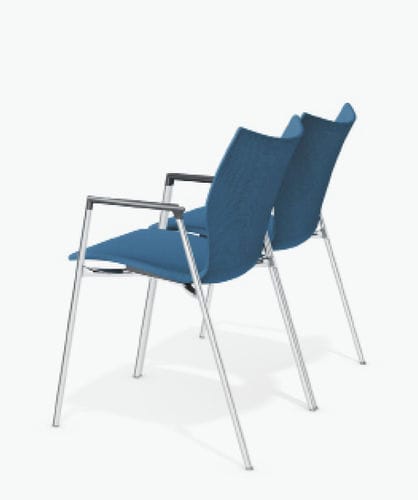 Chaise visiteur contemporaine - LYNX III - Casala - d'intérieur / en tissu / en plastique