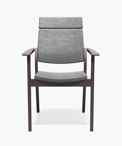 Chaise visiteur contemporaine - SINA - Casala - d'intérieur / en tissu / avec piètement en hêtre