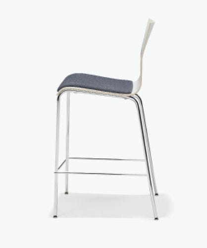Chaise de bar contemporaine - NOA - Casala - d'intérieur / en tissu / en hêtre