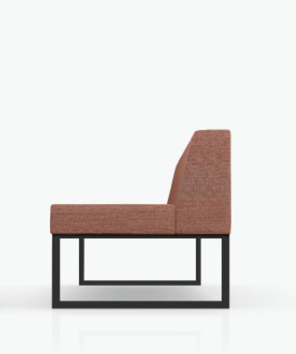 Banquette contemporaine - DINER - Casala - en tissu / en acier à revêtement par poudre / professionnelle