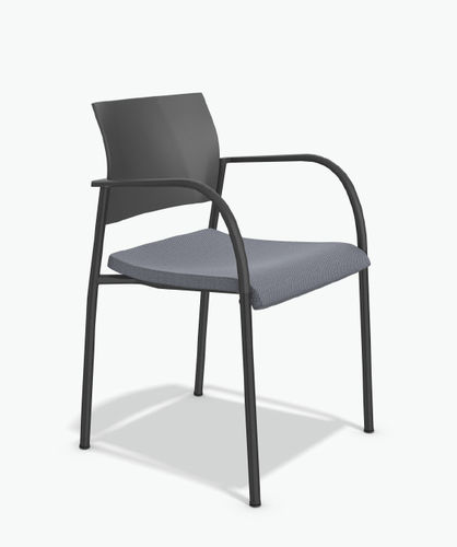 Chaise visiteur contemporaine - COOPER I - Casala - d'intérieur / en tissu / en plastique